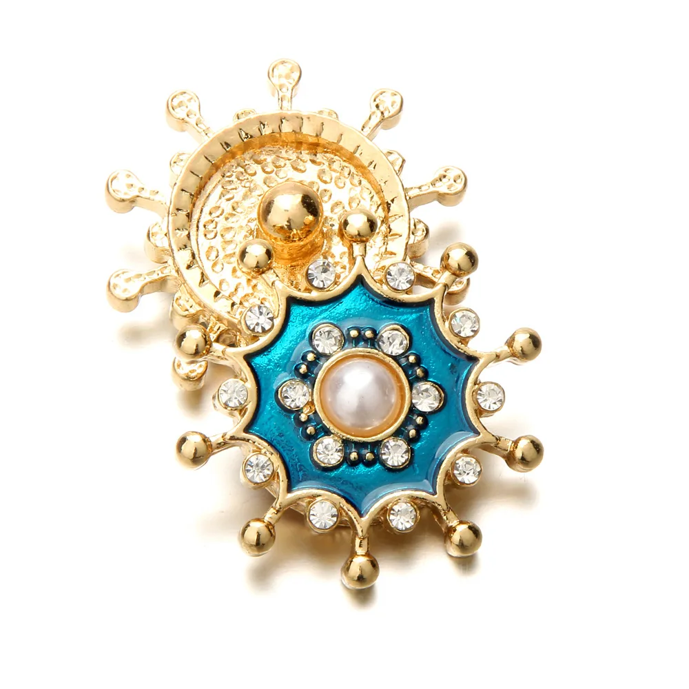 Роскошный горный хрусталь имбирь Snaps золотой подсолнечник серебро руль