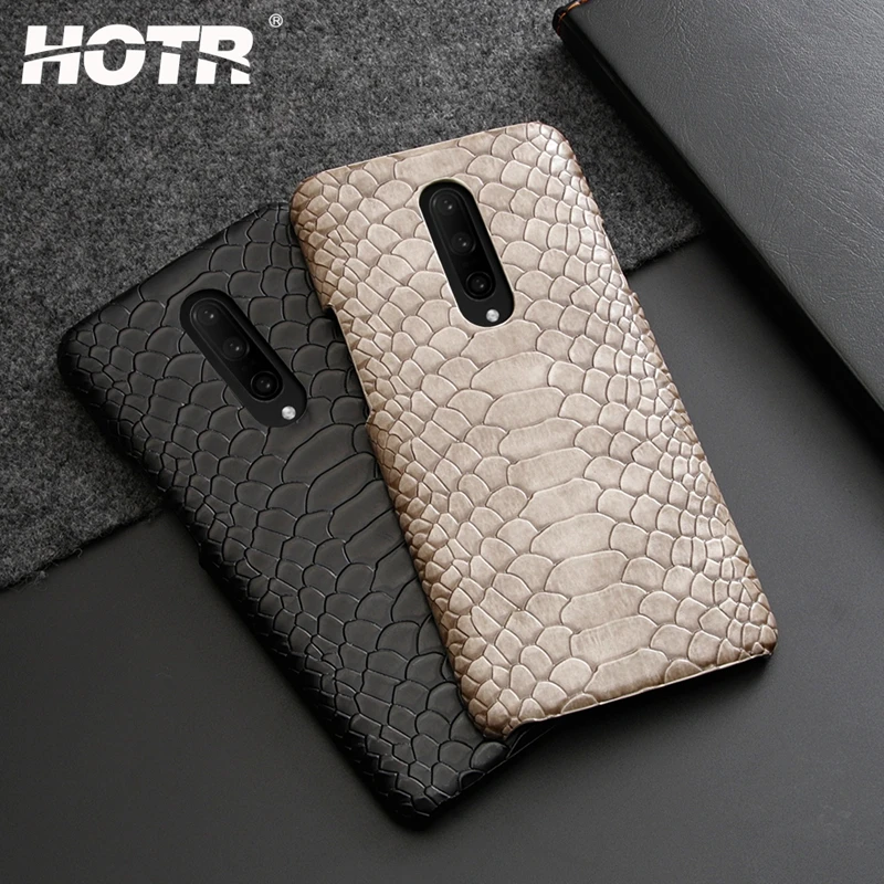 for Oneplus 7 Pro Snake Case PU Leather One Plus 6 6T Back Cover Luxury Bag |