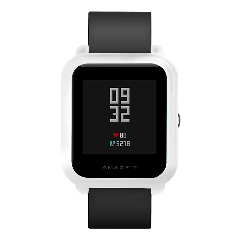 Мягкий силиконовый чехол 2 в 1 для смарт-часов xiaomi huami amazfit bit bip защитный часов + 5 шт.