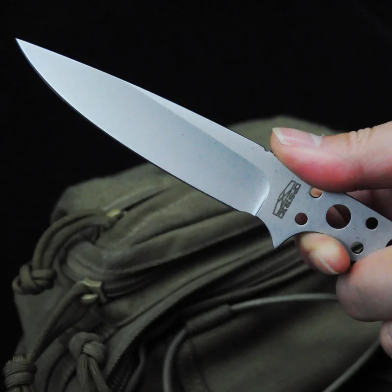 Клинок PSRK SHARK 59HRC 12C27 с фиксированным лезвием уличный инструмент для выживания и