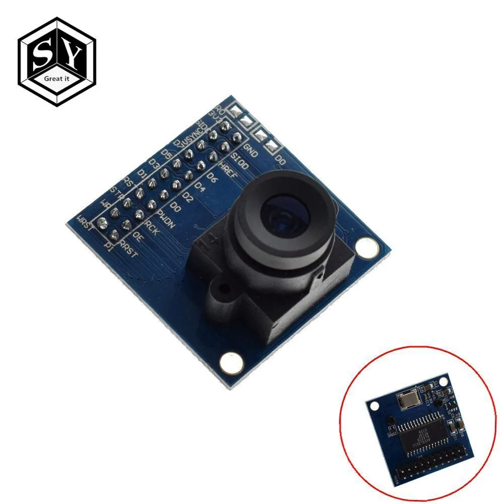 1 шт. 640x480 VGA OV7670 FIFO CMOS модуль камеры буфера AL422B SCCB I2C хорошо|Интегральные схемы| |