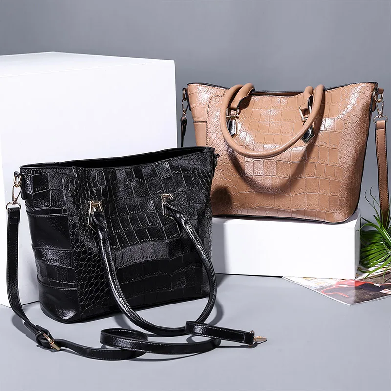 Aiuwo Fahison Alligator Tote женские сумки высокого качества из искусственной кожи через