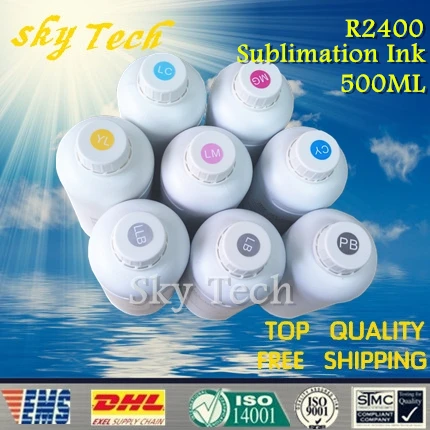 

8*500ML Sublimation ink suit for Epson stylus photo R2400 ,suit for T0591 - T0599 ,8 color ,for cloth, leather, metal and etc