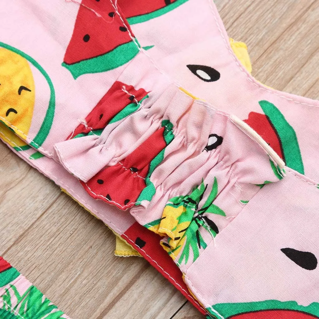 Купальник Telotuny для девочек детское бикини пляжный купальник с принтом арбуза +