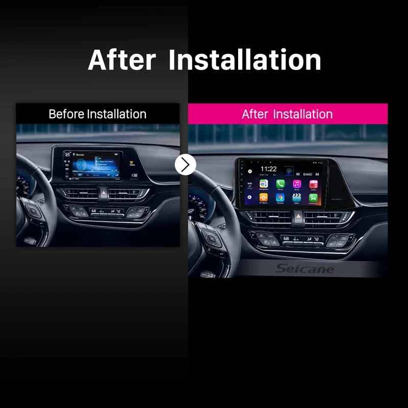 Seicane Android 8,1 HD сенсорный экран gps навигация Радио 9 дюймов для- Toyota C-HR LHD Bluetooth 3 GWifi Digita головное устройство
