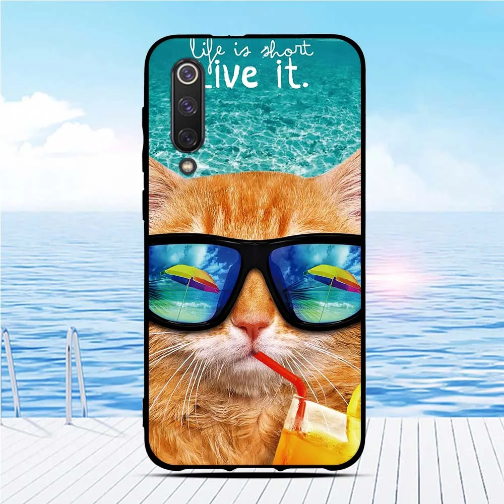 Phone Case For Xiaomi Mi 9 SE Silicone Capa TPU Relief Cartoon Mi9 Coque 3D Print Funda |