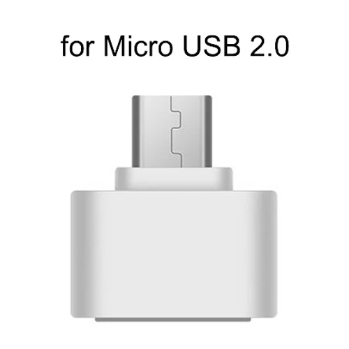 White For Micro USB Micro USB OTG адаптер USB C OTG адаптер V8 соединитель конвертер для samsung huawei zte Xiaomi SONY LG Android type-c адаптер OTG - Цвет: White For Micro USB