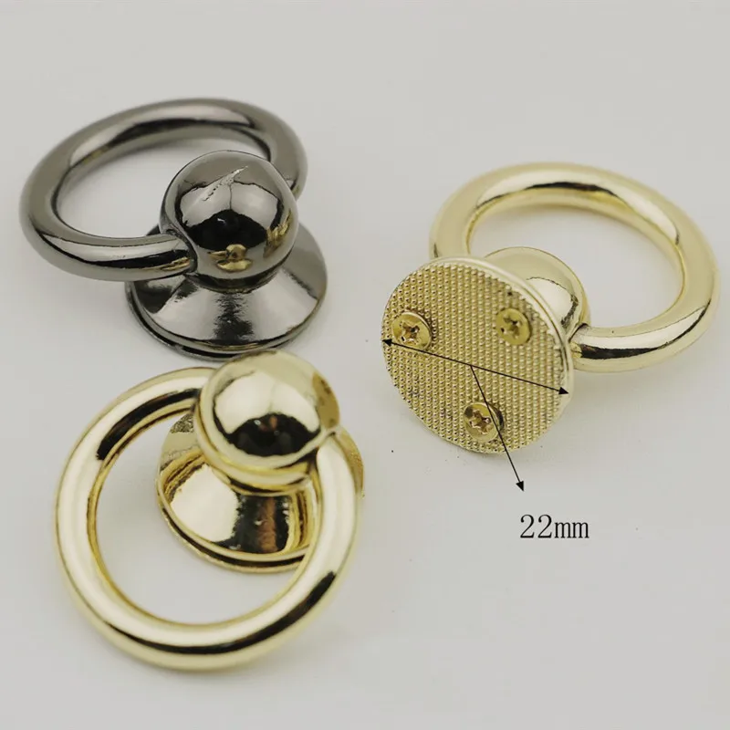 4 шт. круглые серьги гвоздики в сумке боковые зеркальные заклепки для сумок