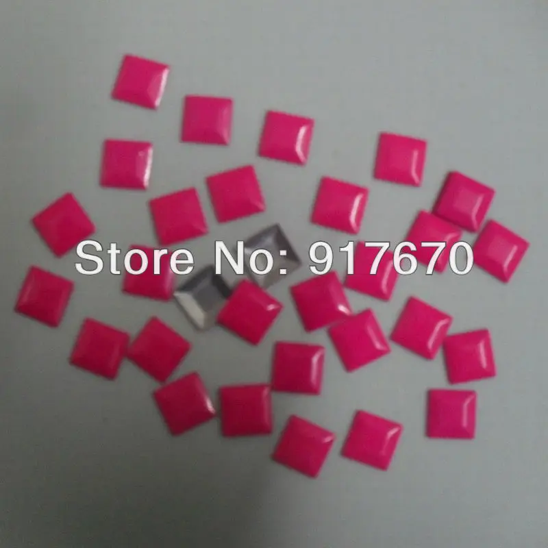 Хит! CPAM железные на 10 мм гвоздике металлические studs50Gross флуоресцентные квадратные