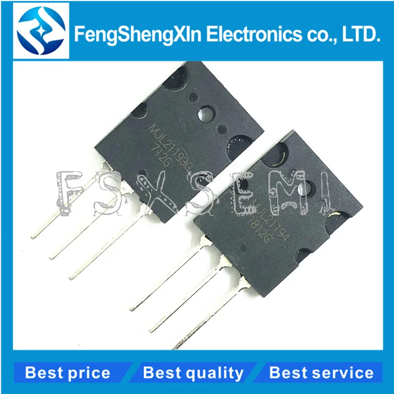 10 шт./лот MJL21193G MJL21194G 5 шт. MJL21193 + MJL21194 TO 3P Силовые транзисторы|Интегральные схемы| |