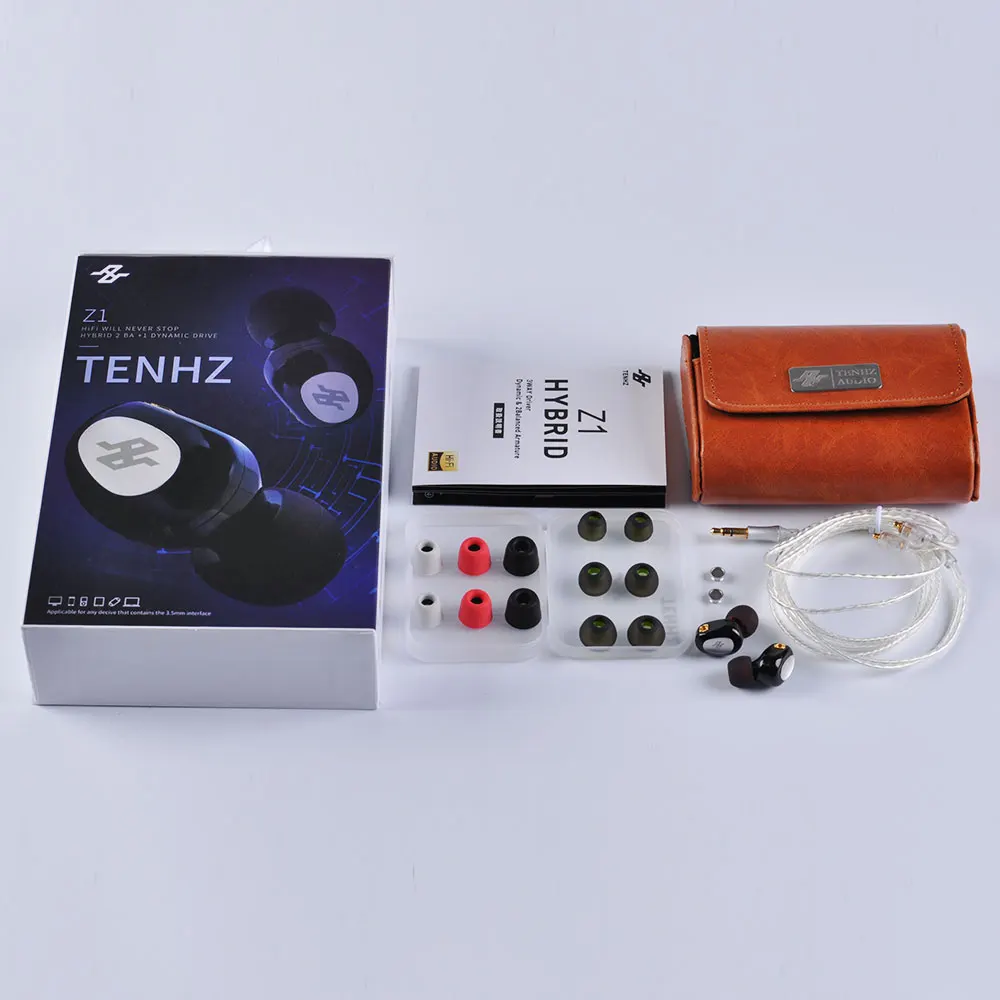 TENHZ Z1 2BA + 1DD гибридные наушники вкладыши с динамическим 3 блоками гибридная
