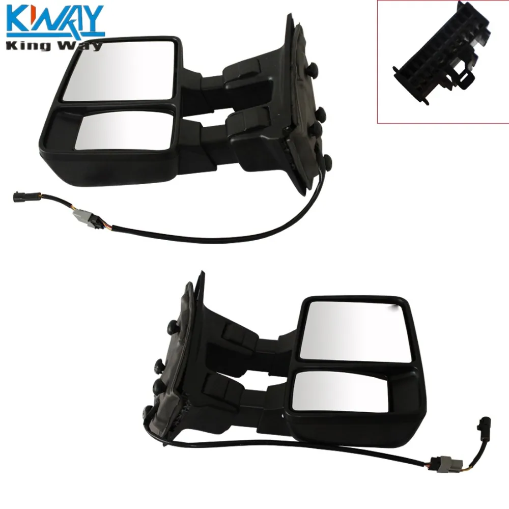 King Way-для 08-15 Ford F250 F350 F450 F550 Super Duty View зеркала W/Янтарный указатель поворота