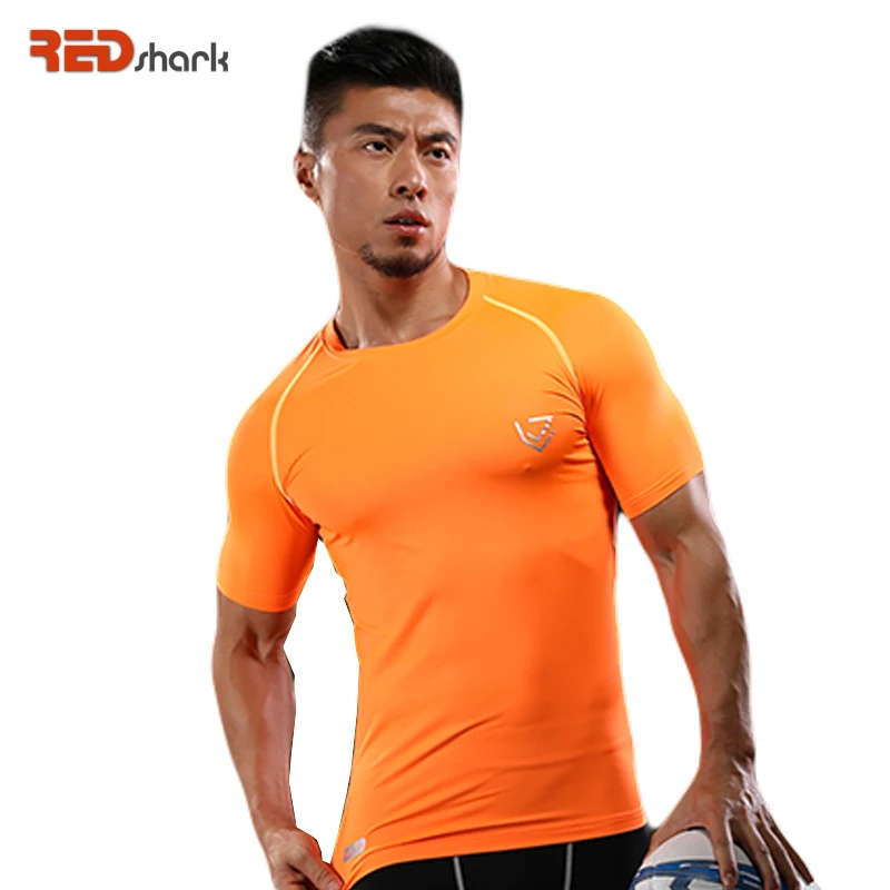 Мужские Fi T Несс Spor t s Running Различные Color прин ing Короткие рукава футболка быстро