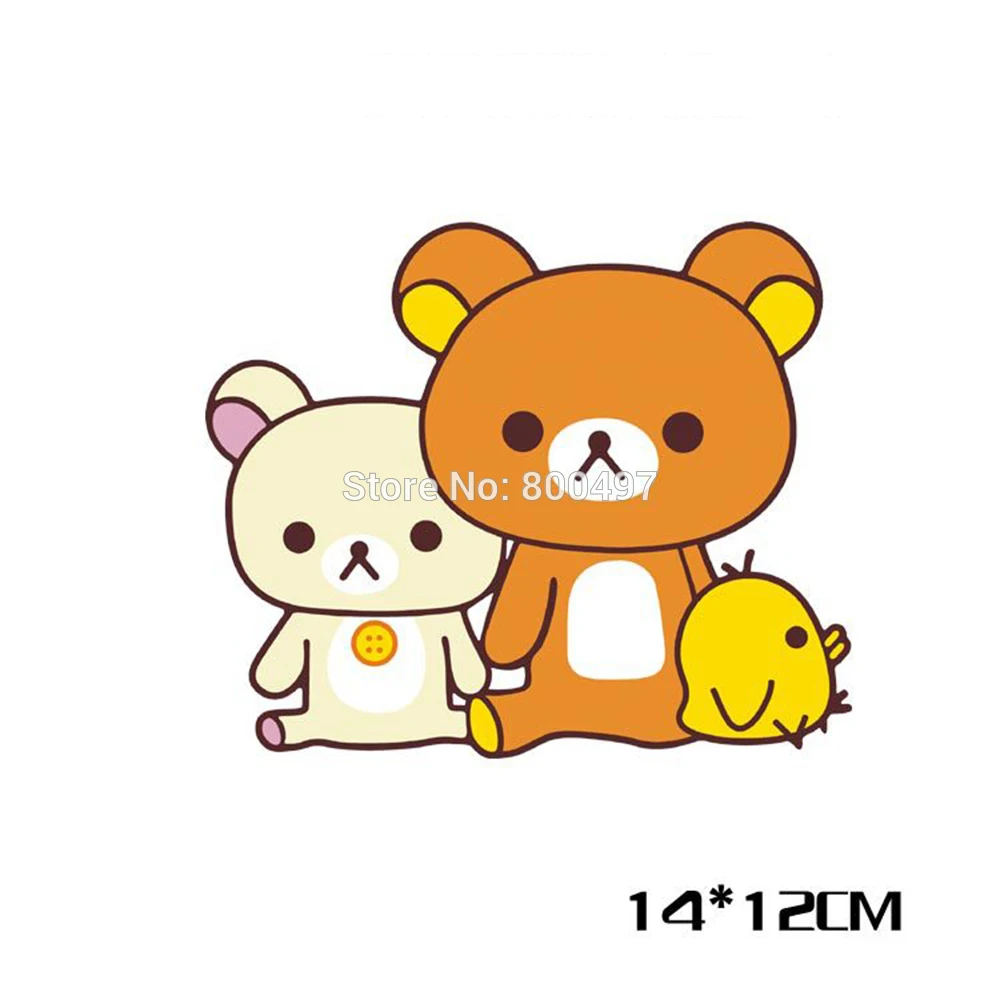 

10 x Newest Car Sticker Cartoon Bear Rilakkuma Chicken Combination Car Cover for Tesla Toyota Volkswagen Chevrolet Ford Fiat BMW