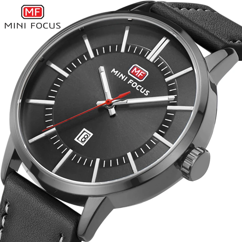 

Top Brand Luxury Business Quartz Watch Sport Military Clock For Male Casual Genuine Leather Quartz Gold Men Wristwatch 0033G