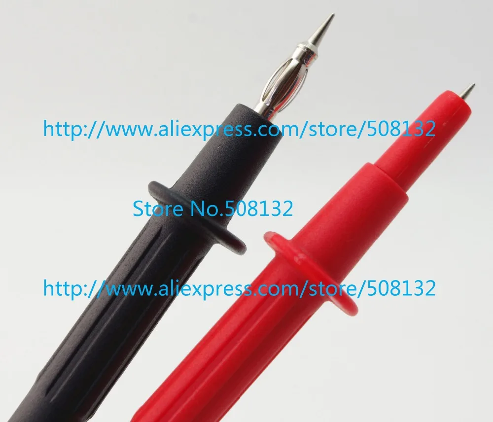 Наконечник фонаря угловой 4 мм разъем банана красный/черный силикон для