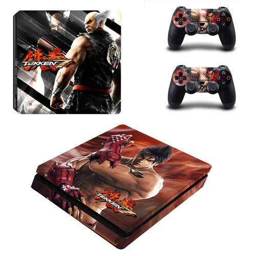 Игра Tekken 7 PS4 тонкий стикер кожи для sony playstation 4 консоли и контроллеры наклейка PS4 тонкий стикер винил - Цвет: YSP4S-1380