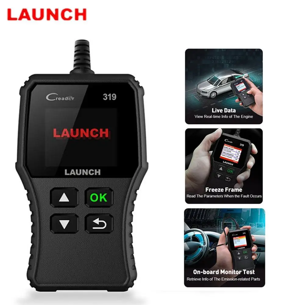 Программатор ecu Creader 319 CR3001 полностью OBD2 OBDII считыватель кодов инструменты