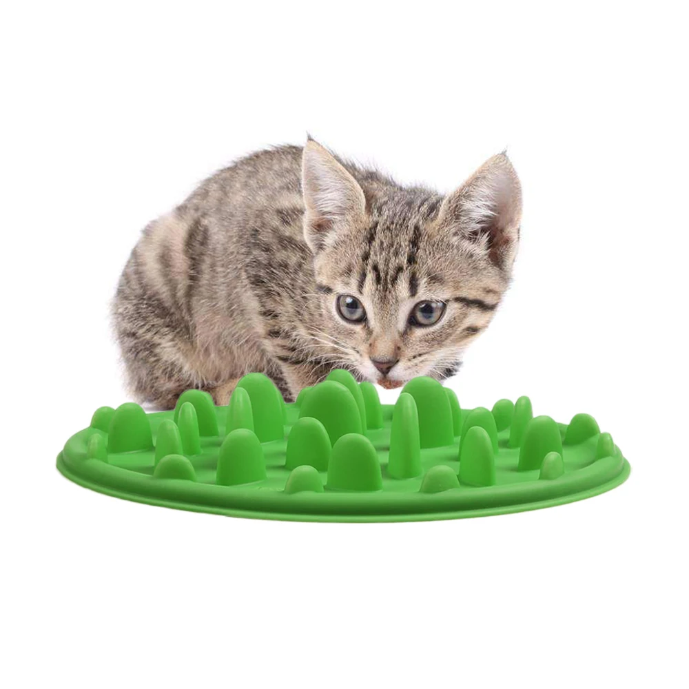 Интерактивная миска Кормушка для кошек медленный кормушка домашних животных