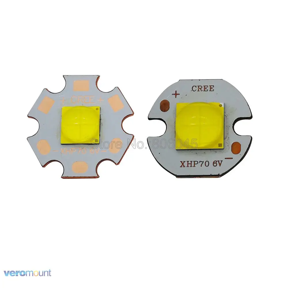 Светодиодный излучатель высокой мощности Cree XHP70.2 6 в холодный белый нейтральный 16
