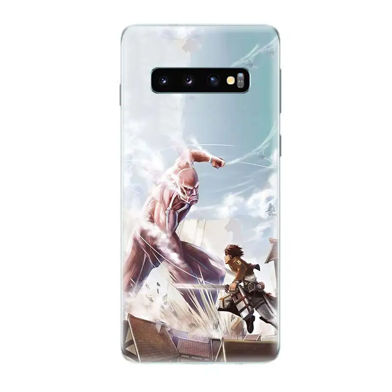 Сапоги для косплея Shingeki No Kyojin Аниме Рисунок чехол samsung Galaxy A6 A8 плюс A7 A9 J5 J8 J4 J6 2018 кН