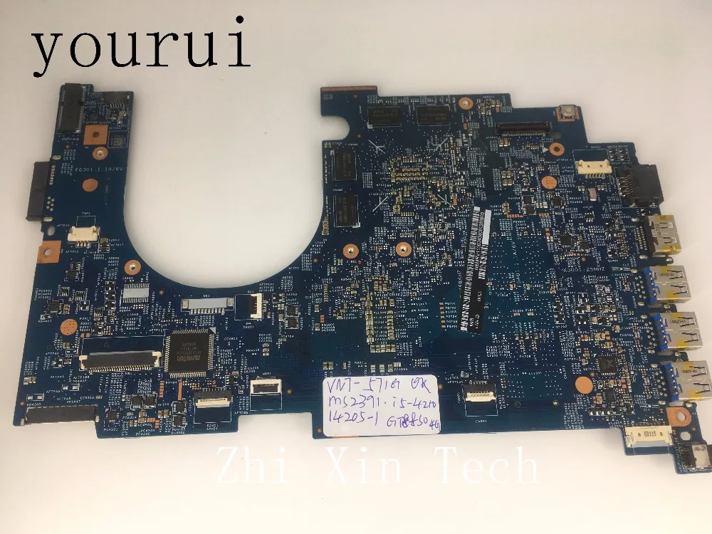 Yourui высокого качества NBMRV11002 NB. MRV11.002 для ноутбука acer VN7-571 VN7-571G Mothrboard 448.02f080011 с i5-4210U тестом процессора