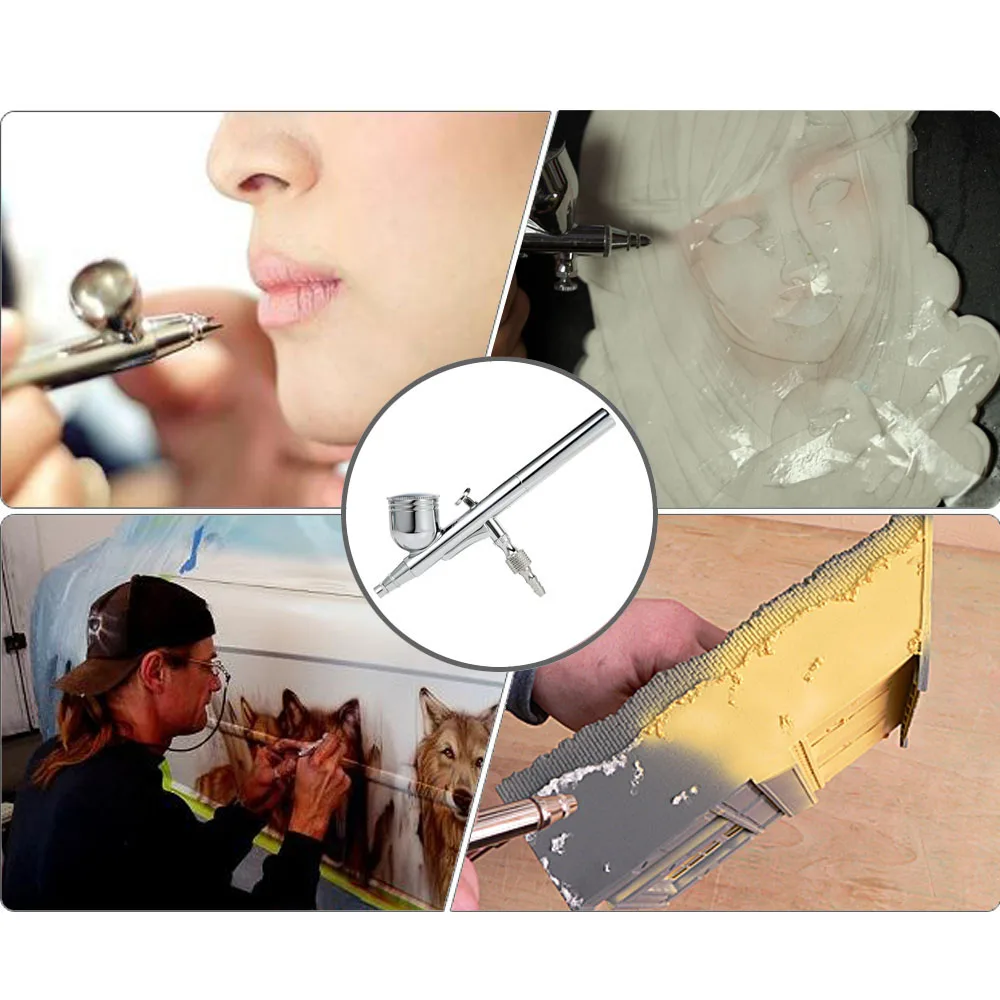 Новый Аэрограф Гравитационный распылитель двойного действия для художественной