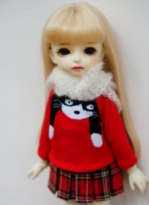 

T02-X621-1 Best children gift 1/6 bjd dolls Accessories handmade clothes cute lovely Christmas animal Sweater 1pcs