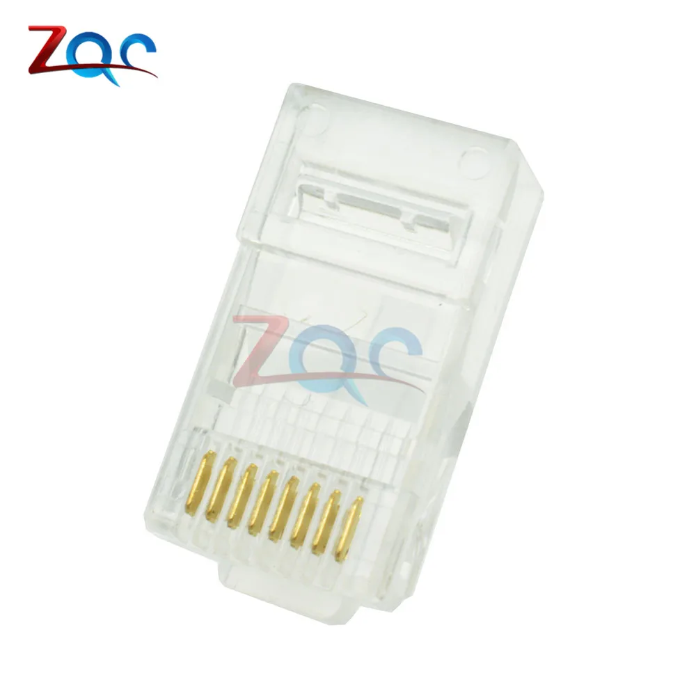 20 шт. практичный Интернет кабель с золотым покрытием модульный Штекерный адаптер