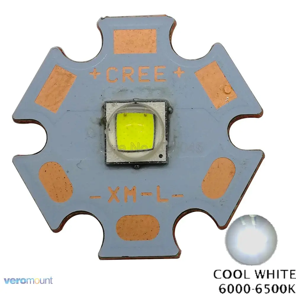 Cold White Cree XLamp XML2 XM-L2 T6 10 Вт Высокая мощность светодиодный светильник излучатель диод на 20 мм Медь PCB, холодный белый, нейтральный белый, теплый белый цвет - Испускаемый цвет: Cold White