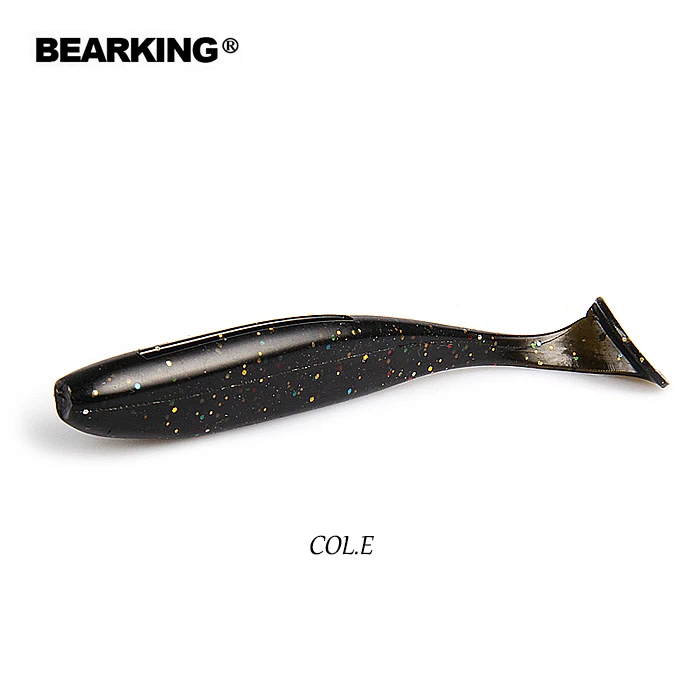 COL.E BEARKING Shiner от 100 мм 5g 7 шт./пакет искусственная Мягкая наживка рыболовные приманки червячной силиконовые бас щука приманки Minnow Swimbait отсадочные приманки - Цвет: COL.E