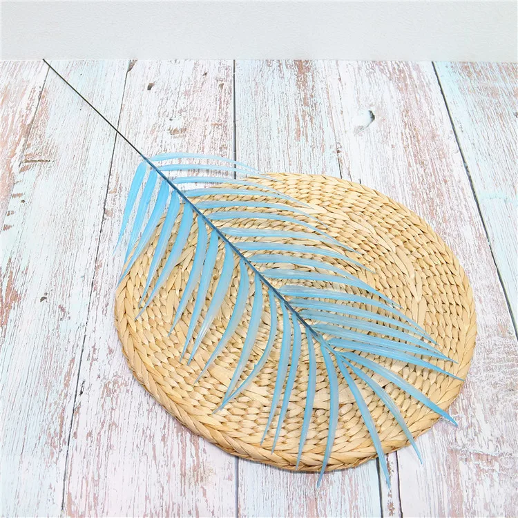 Искусственные Пальмовые Листья пластиковые веерообразные листья ветка домашнее