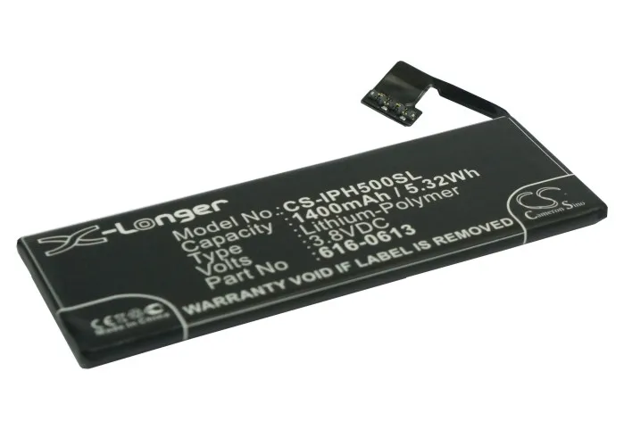 Аккумулятор Cameron Sino 1400 мАч для Apple A1428 A1429 iPhone 5 16 ГБ 32 64 | Электроника