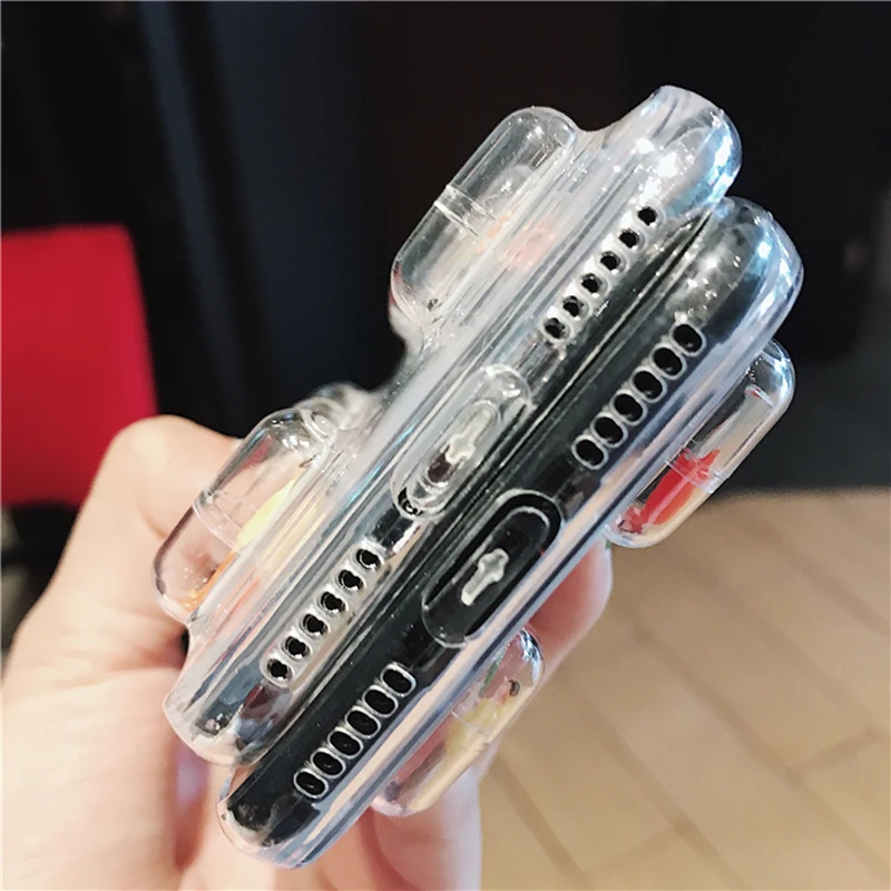 3D Cute Capsule Pills Person Phone Case For iPhone XS XR Max X 8 7 6 6S Plus Transparent Soft TPU Back Cover Cases |