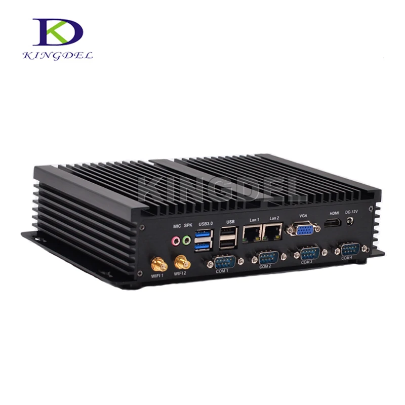 Intel Celeron 1037U/Core i5 3317U мини промышленный HTPC с двухъядерным процессором Nuc 2 * LAN Windows10