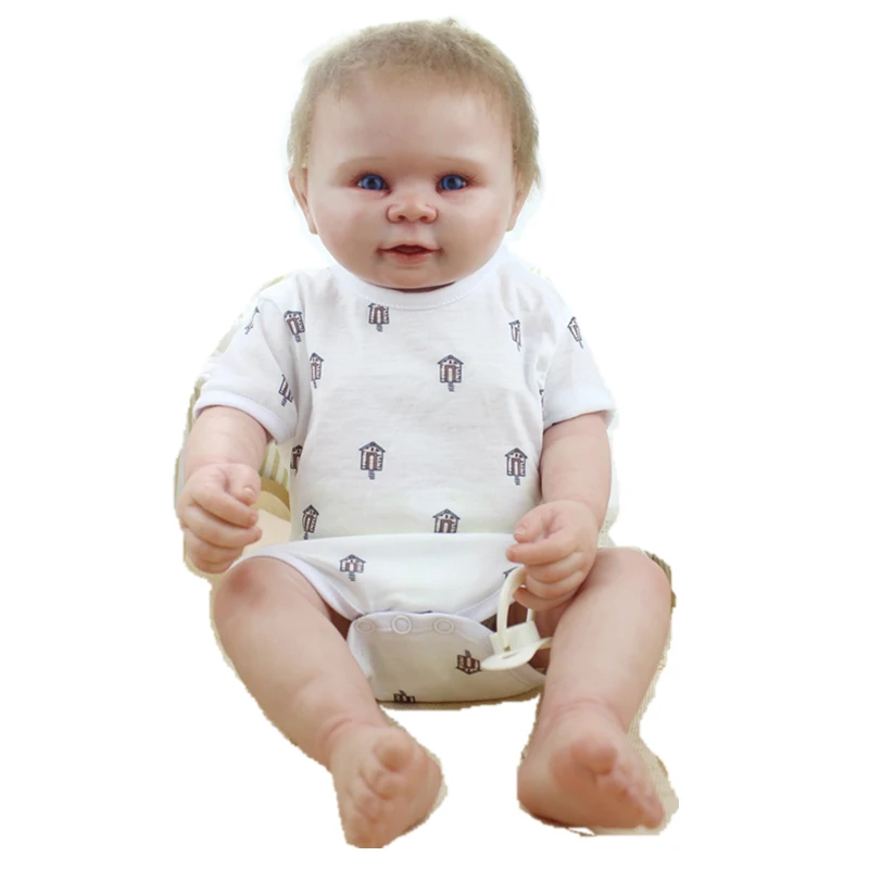 

55cm Full Silicone Body Reborn Baby Doll Toy Lifelike Newborn lifelike NPK handmade reborn Babies Doll Brinquedos Bathe Toy