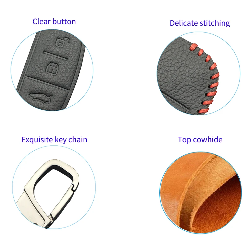 

For Nissan Qashqai Micra Navara Almera Car Key Flat Square Fashion Style 100% Leather Case Fob Cover 2 Button Remote Key Shell