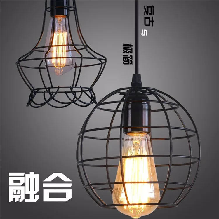 Винтажный железный подвесной светильник креативные подвесные светильники