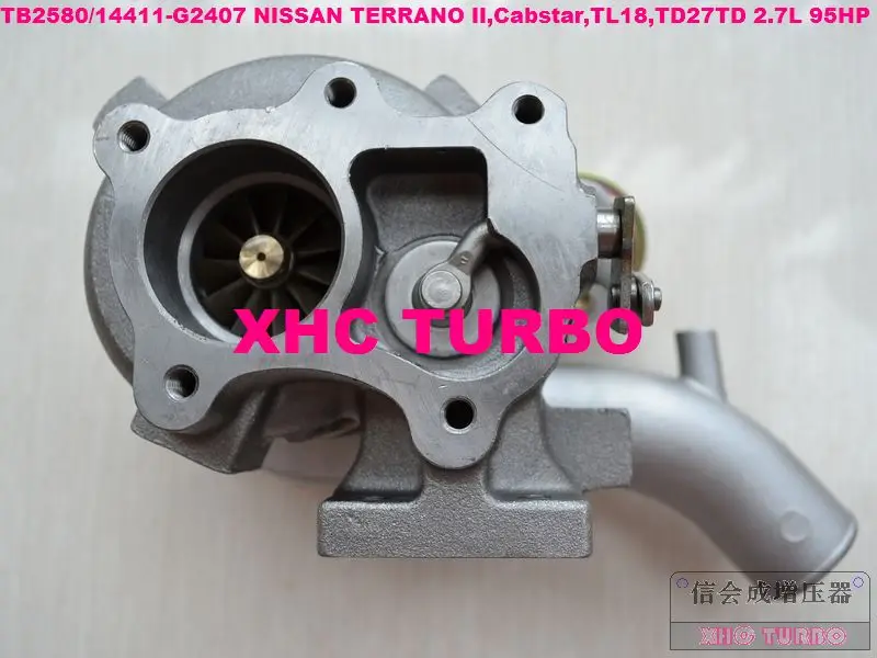 Новый турбокомпрессор TB2580 703605 14411 G2407 для Nissan TERRANO II Cabstar TL18 TD27TD 2.7L 95HP/125HP|turbine