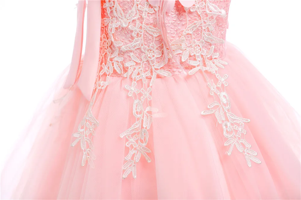 Free Shipping Formal 3T-10T Children Dress 2018 New Arrival Burgundy Girl Party Dresses Shoulderless Pageant Kids Evening Gowns | Детская