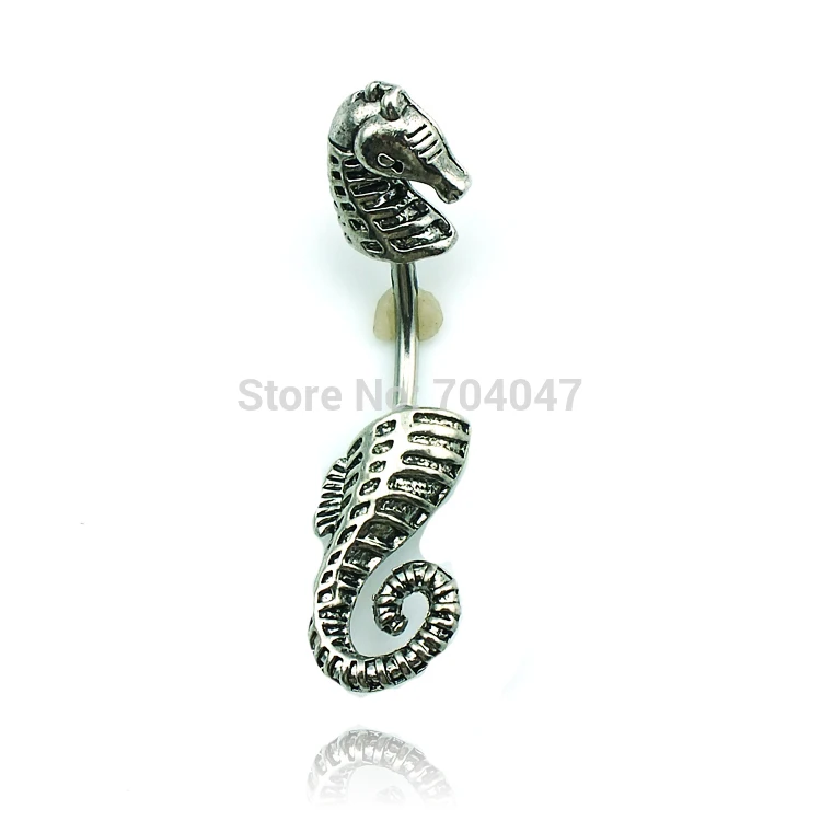 10pc 316 surgical steel Hippocampus crystal belly ring navel body jewelry|ring automotive|jewelry italyring jet |