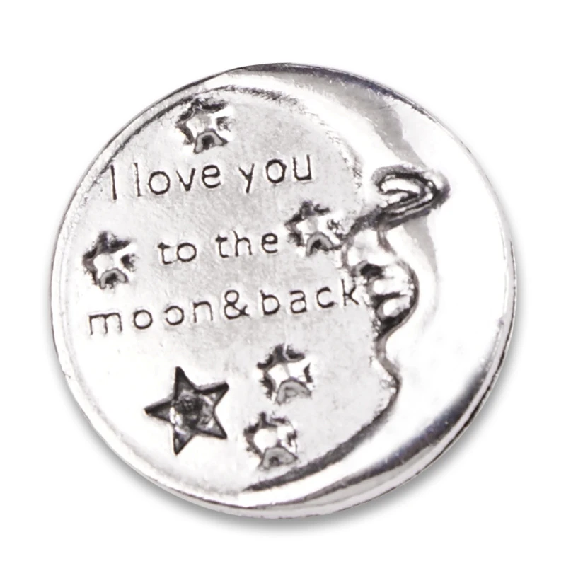 MG8451 sun love you moon 18 мм Металлическая Кнопка DIY браслет