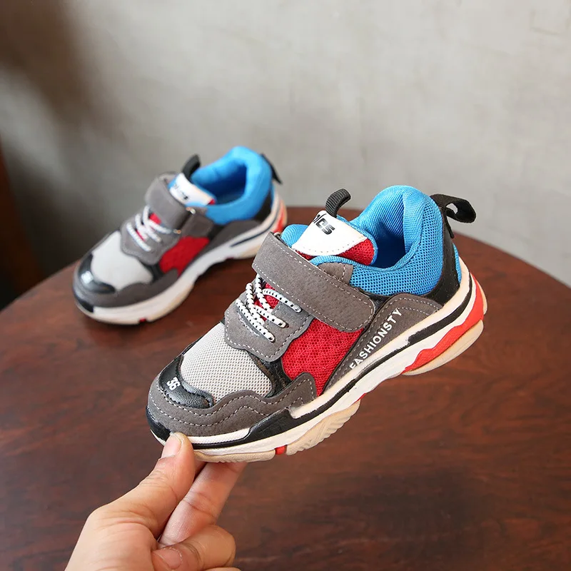 Fashion 2018 Spring Autumn Children Shoes Girl Sport Comfortable Outdoor Breathable Kids Sneakers for Boy Running 35 | Детская одежда и
