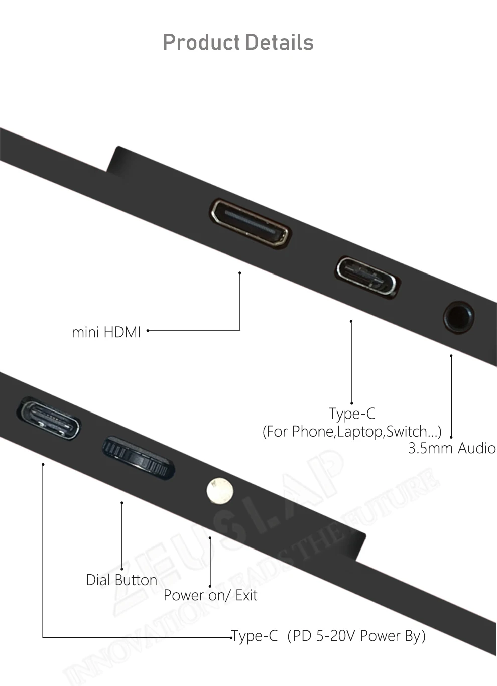 13,3 дюймов сенсорный экран монитор Портативный Ультратонкий 1080P ips HD usb type C ноутбук телефон xbox переключатель и PS4 дисплей