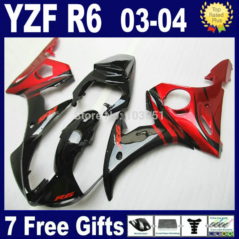 Комплект обтекателей для мотоциклов из АБС-пластика Yamaha YZF R6 2003 2004 2005 R 03 04 05