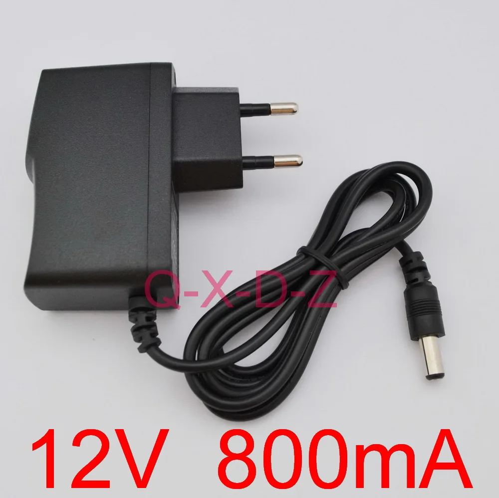 12V 800mA AC 100 V-240 V конвертер адаптер питания с переключением напряжения постоянного тока 12V 200mA 300mA 400mA 500mA 600mA 700mA 800mA питания ЕС штекер постоянного тока 5,5 мм x 2,1 мм - Цвет: 12V 800mA