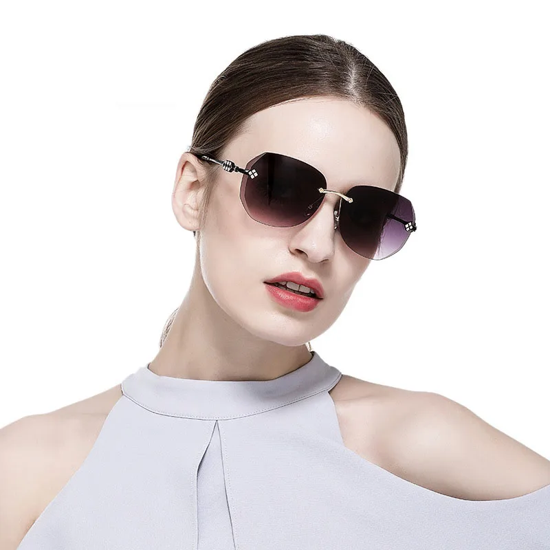 Новый многоугольник оправы солнцезащитных очков Для женщин 2018 Алмазная резка