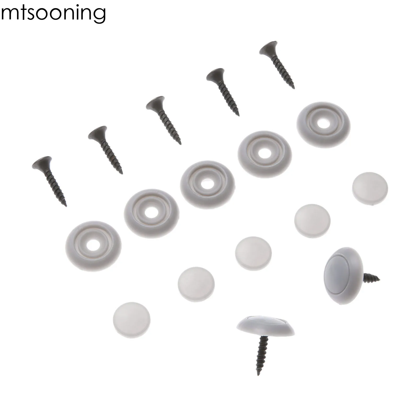 

mtsooning Grey 50x Auto Car Screw Clips Roof Button Snap Rivets Retainer