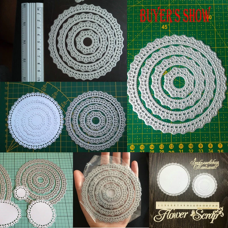 Несколько кругов Скрапбукинг Новое поступление металлические режущие штампы