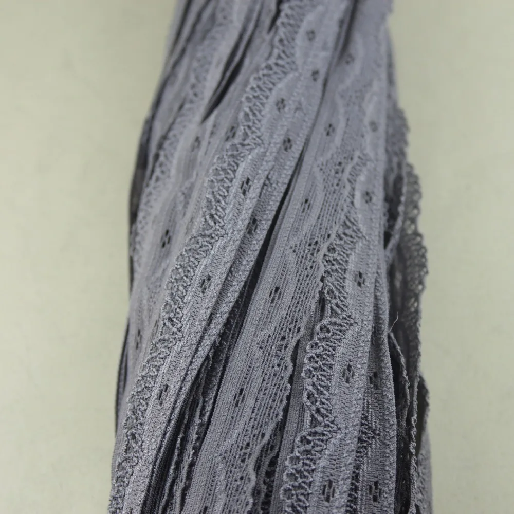 

Clearance 93 Yards 15mm Width Grey Elastic Stretch Lace Trim DIY Sewing/garment/clothes Elastic Lace E96